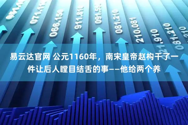 易云达官网 公元1160年，南宋皇帝赵构干了一件让后人瞠目结舌的事——他给两个养